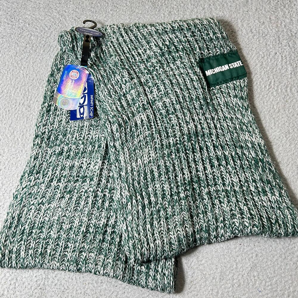 Michigan State  Infinity Scarf Unisex OS Green Forever‎ Collectibles Scarf NEW